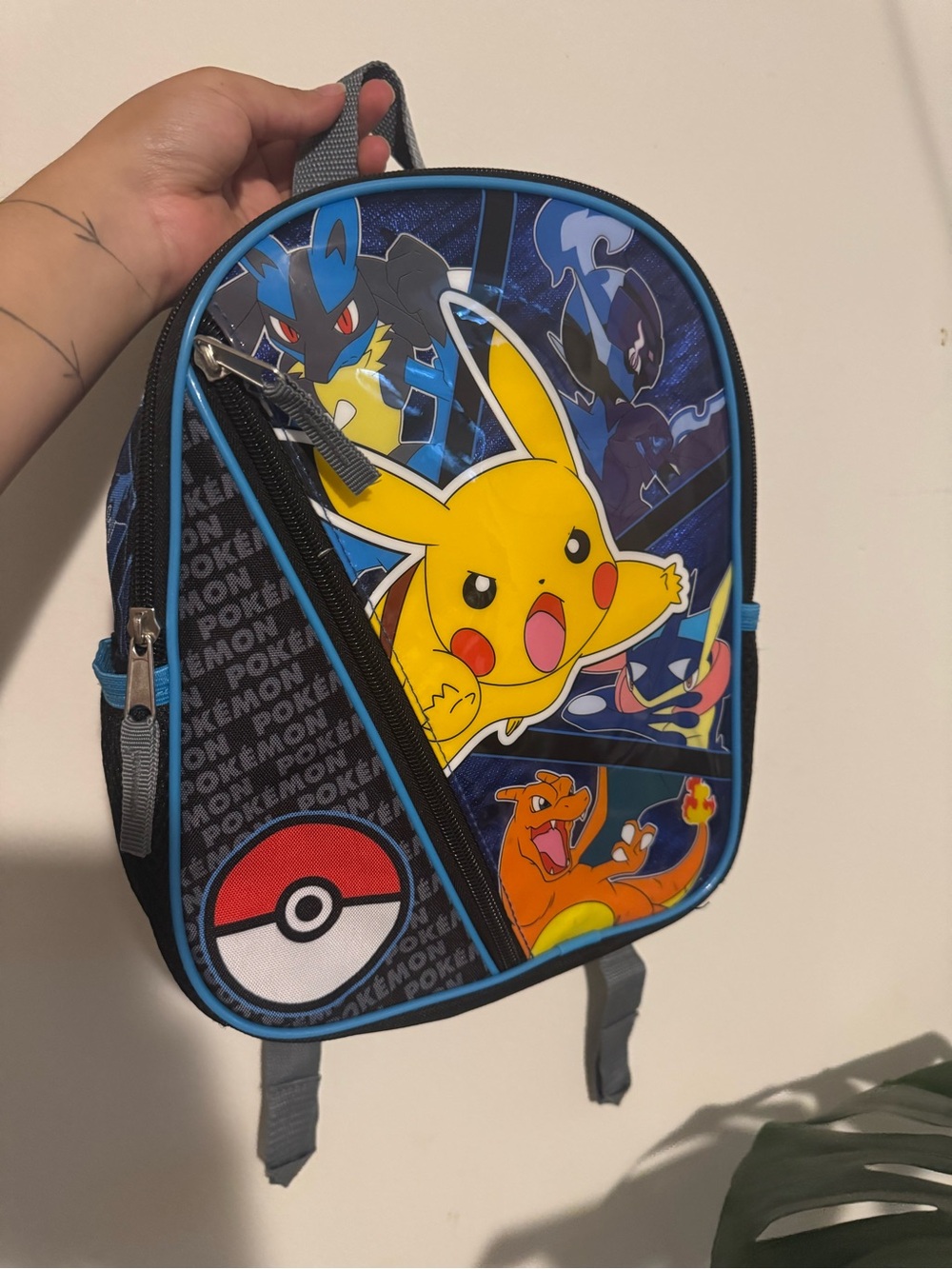 Pokemon Kids Preschool Blue Pikachu & Charizard Backpack